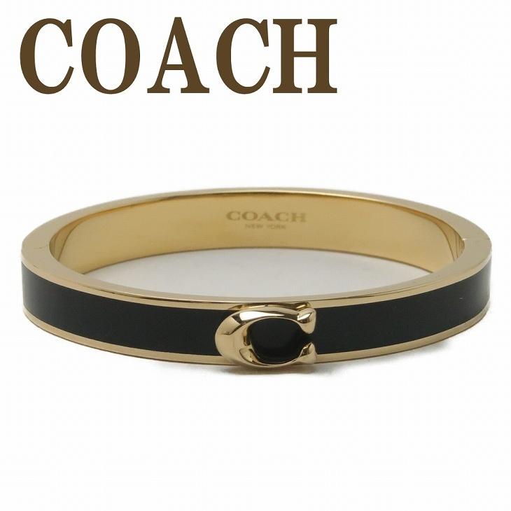 coachバングル COACH（コーチ） バングル シン エナメル シグネチャー ヒンジド