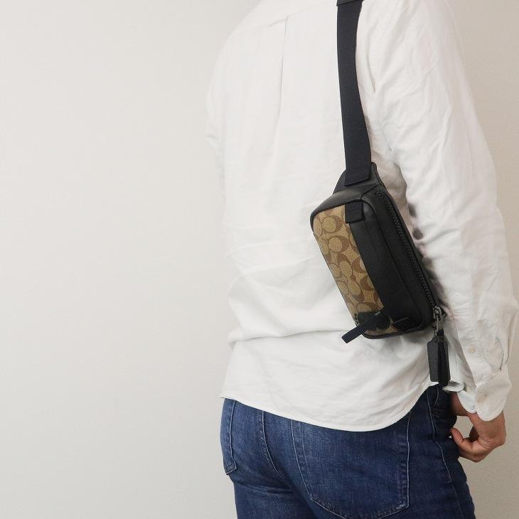 最高級 新品 COACH コーチショルダーバッグ F4118 デニム メンズバッグ