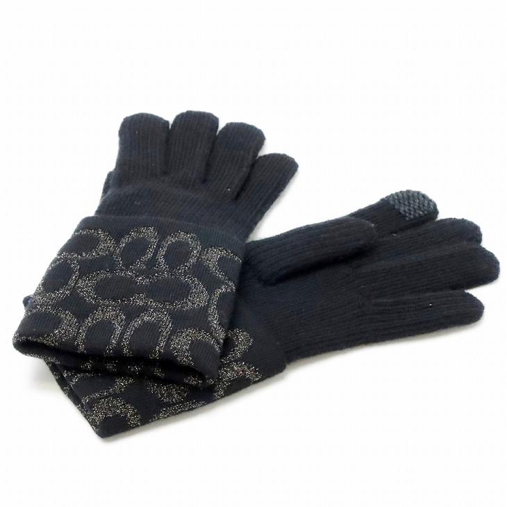 COACH コーチ 手袋 グローブ ニット スマホ対応 レディース