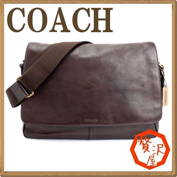 雑誌で紹介された コーチ mah レガシー レザー 斜め掛け ショルダーバッグ メンズ バッグ Coach コーチ 正規品 アウトレット バッグ Coach バッグ