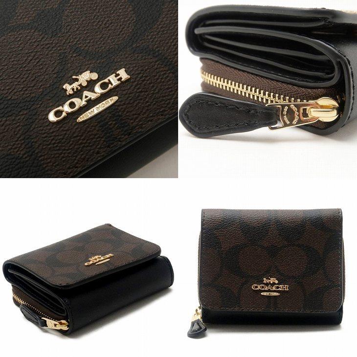 COACH コーチ 財布 三つ折り 折財布 ミニ レディース レザー COACH コーチ 財布 三つ折り 折財布 ミニ レディース レザー