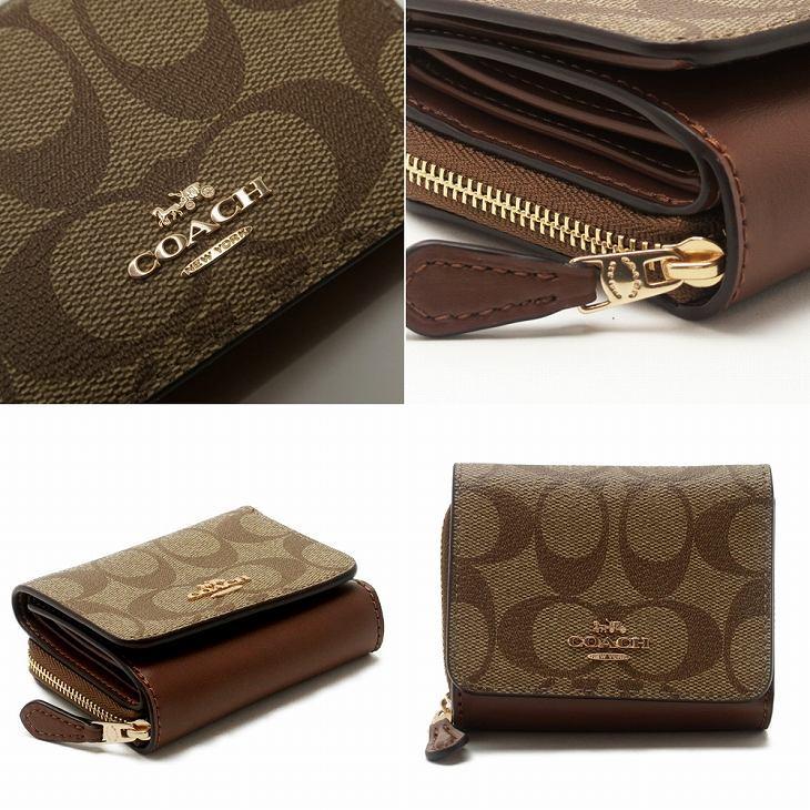 COACH コーチ 財布 三つ折り 折財布 ミニ レディース レザー COACH コーチ 財布 三つ折り 折財布 ミニ レディース レザー