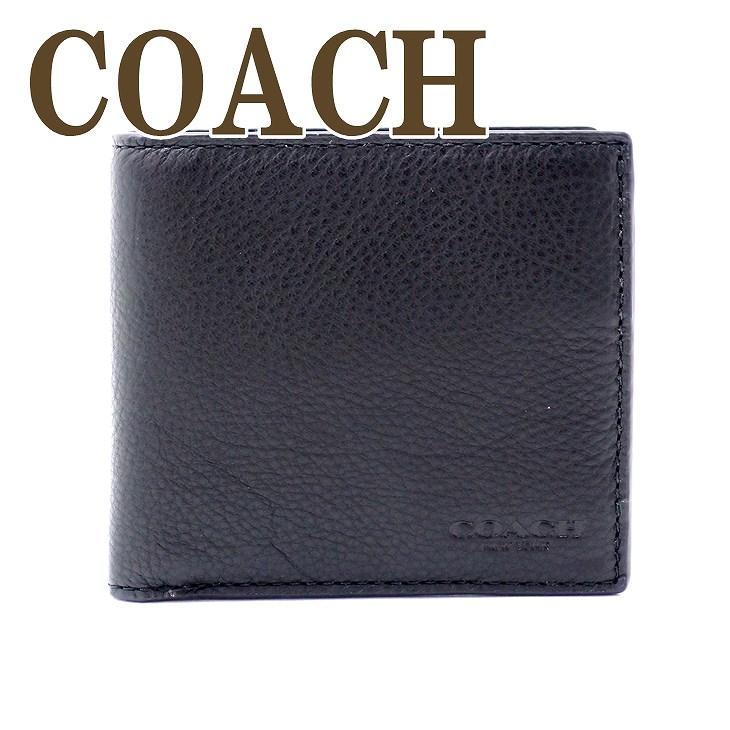 コーチ COACH 財布 メンズ 二つ折り財布 レザー スポーツ カーフ 