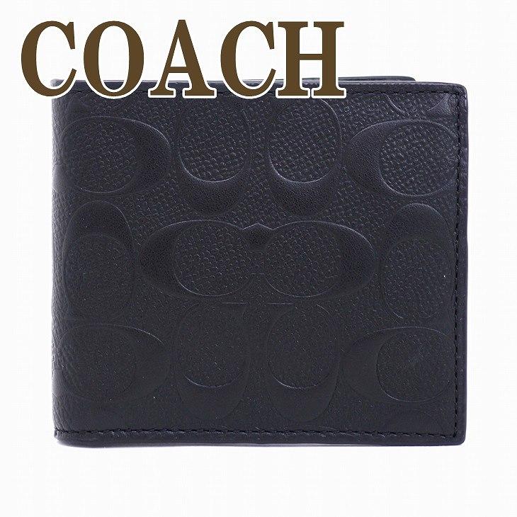 COACH コーチ 財布 メンズ 二つ折り財布 レザー 小銭入れ付 COACH コーチ 財布 メンズ 二つ折り財布 レザー 小銭入れ付