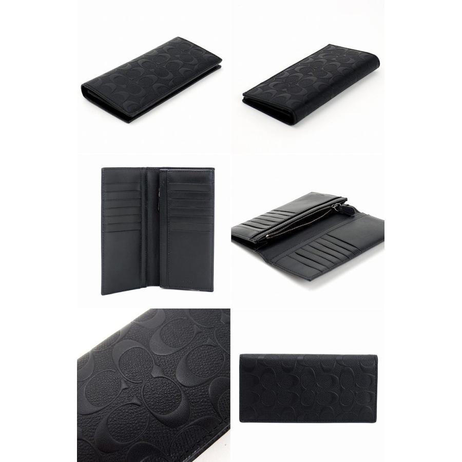 H*N様 COACH F75365 ブラック 長財布　メンズ COACH コーチ メンズ 長財布 F75365 BLK シグネチャー クロス