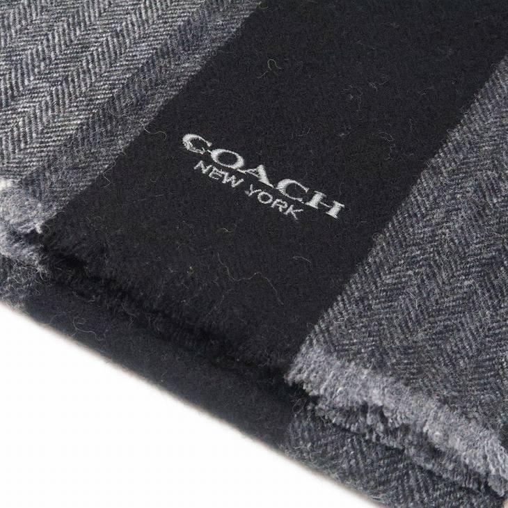 コーチ COACH マフラー メンズ ストール カシミヤ混 ブラック黒 男女兼用 レディース 76059｜zeitakuya｜12