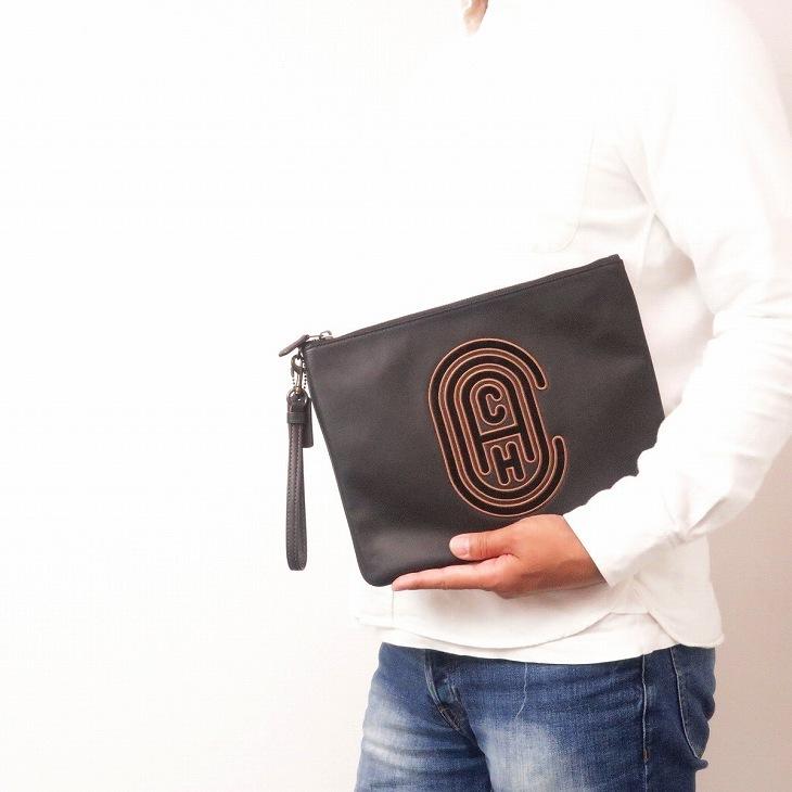 21年新作 セカンドバッグ メンズ バッグ Coach コーチ アウトレット 正規 セカンドバッグ メンズ バッグ コーチ クラッチバッグ blk 黒 ブラック ロゴ セカンドポーチ ポーチ バッグ Meorboston Org