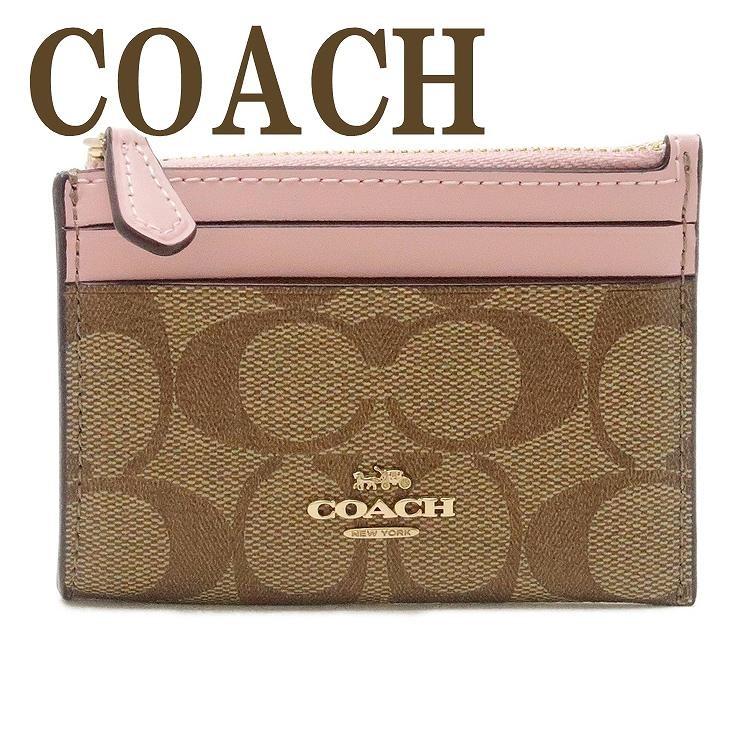 代引不可 コーチ Coach 財布 レディース キーケース キーリング コインケース カードケース 定期入れ 小銭入れ シグネチャー レザー ピンク 808impwd ネコポス 即発送可能 Aleefsurgical Com