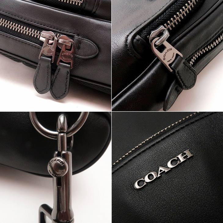 コーチ COACH バッグ メンズ ショルダーバッグ 斜め掛け ワンショルダー ブラック 黒 レザー 89934QBBK｜zeitakuya｜05