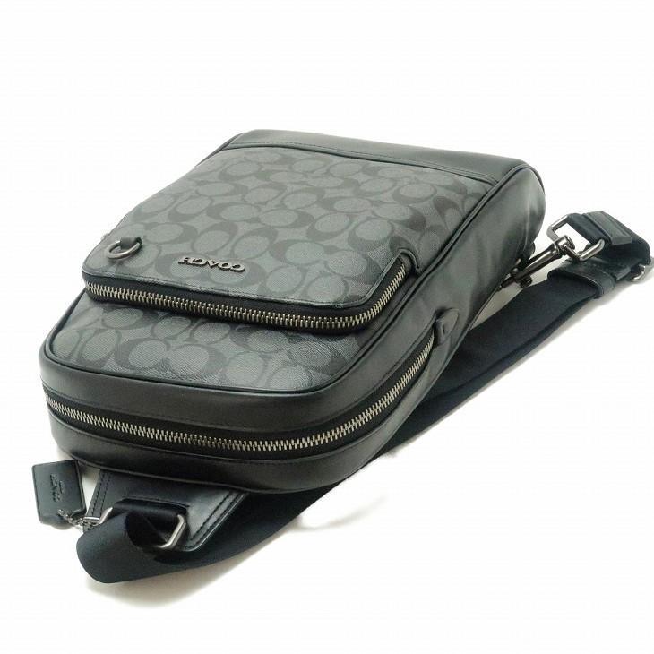 COACH バッグ メンズ ショルダーバッグ 斜め掛け ワンショルダー シグネチャー ブラック 黒 レザー 【RightNow】 89937QBMI5