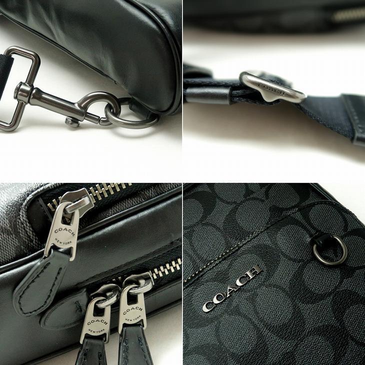 COACH バッグ メンズ ショルダーバッグ 斜め掛け ワンショルダー シグネチャー ブラック 黒 レザー 【RightNow】 89937QBMI5