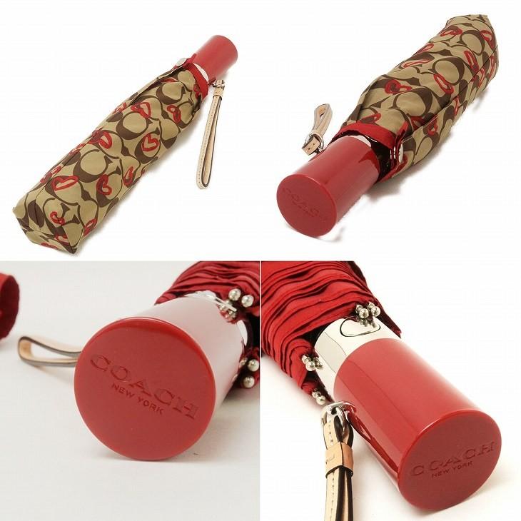 【新品・未使用】coach　コーチ　傘　折りたたみ　シグネチャー　ハート 楽天市場】コーチ COACH 傘 折りたたみ傘 かさ カサ レディース