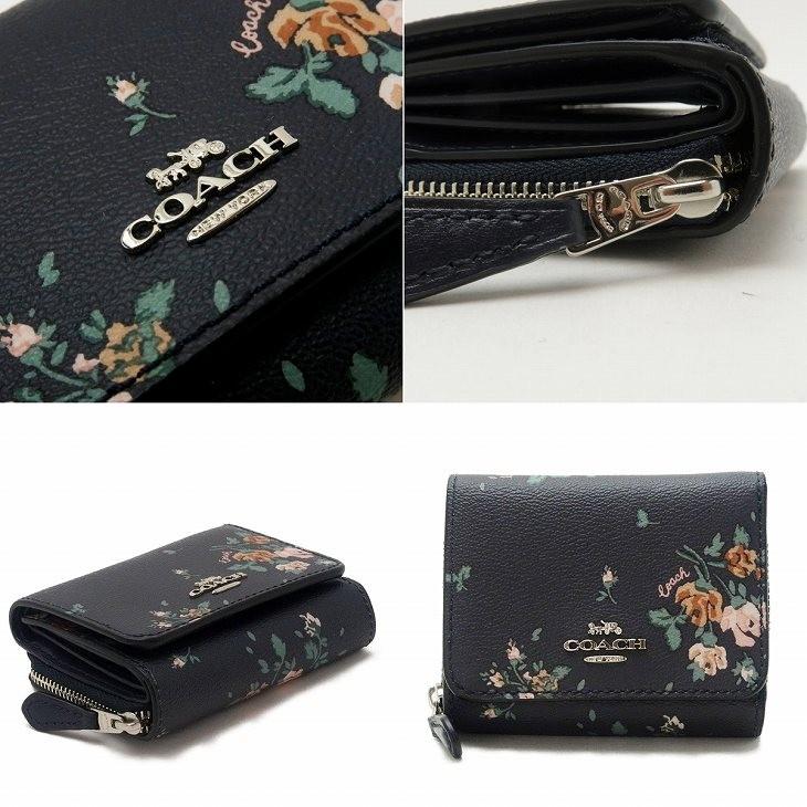 コーチ Coach 財布 レディース 三つ折り財布 ミニ 財布 レディース フローラル 花柄 ブラック 黒 ピンク svf23 svf23 贅沢屋 通販 Yahoo ショッピング