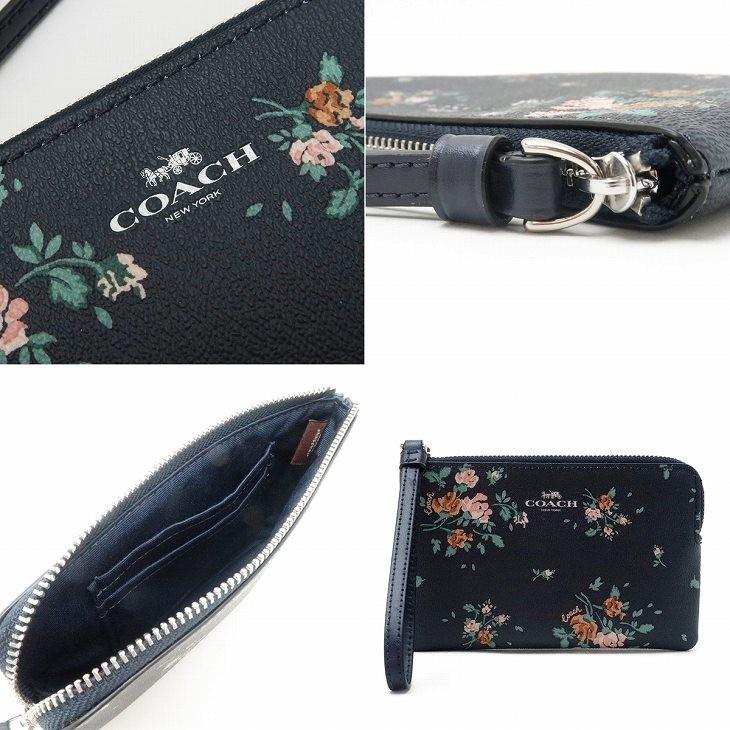 COACH コーチ シグネチャー 花柄 ポーチ 財布 スマホケース リスト
