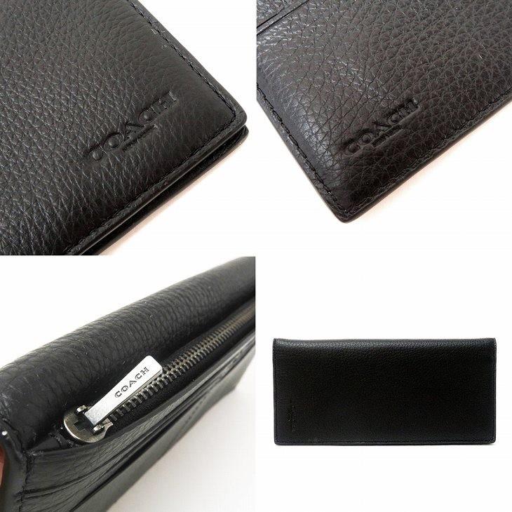 COACH コーチ 財布 メンズ 長財布 二つ折り 本革 レザー COACH コーチ 財布 メンズ 長財布 二つ折り 本革 レザー