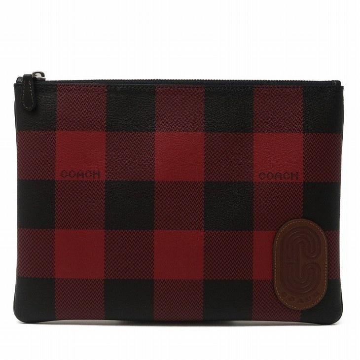 希少　美品　コーチ　セカンドバッグ　ポーチ　クラッチバッグ　イエロー　ロゴ コーチ COACH バッグ メンズ セカンドバッグ クラッチバッグ