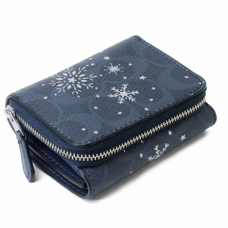 COACH コーチ 財布 三つ折り 折財布 ミニ レディース 雪 スノー COACH コーチ 財布 三つ折り 折財布 ミニ レディース 雪 スノー