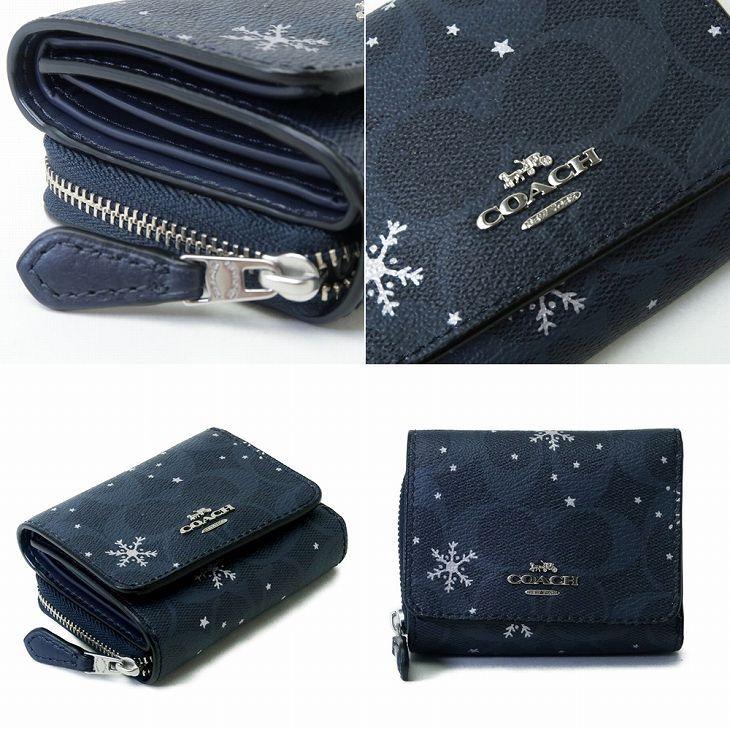 COACH コーチ 財布 三つ折り 折財布 ミニ レディース 雪 スノー COACH コーチ 財布 三つ折り 折財布 ミニ レディース 雪 スノー