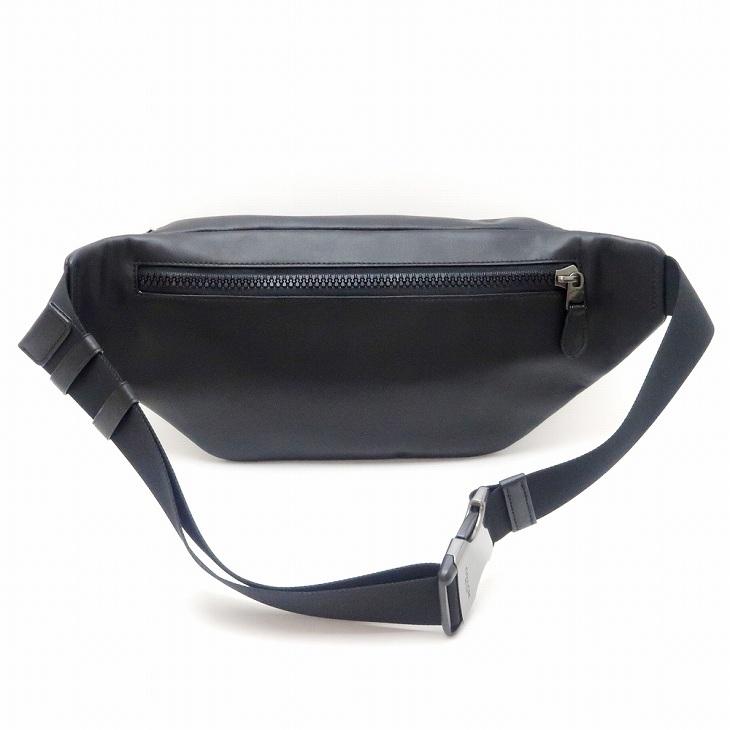 【美品】コーチ　メンズ　レザー　ショルダーバッグ　ブラック　coach men コーチ COACH バッグ メンズ ショルダー セカンド クラッチ