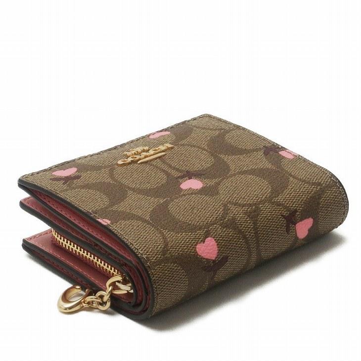 ☆新作 COACH 二つ折り財布 ハートデザイン 公式】コーチアウトレット | スナップ ウォレット・シグネチャー