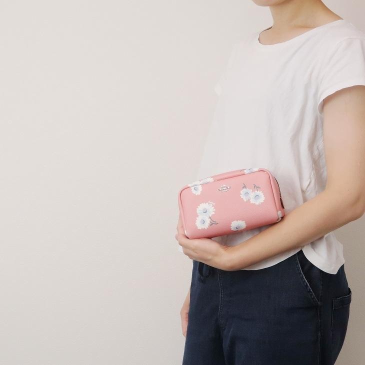 COACH コーチ ポーチ コスメポーチ 限定ギフトセット ピンク 花