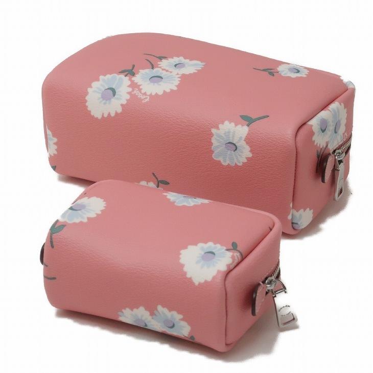 COACH コーチ ポーチ コスメポーチ 限定ギフトセット ピンク 花