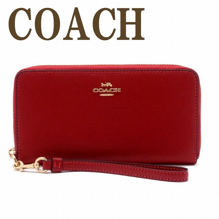 COACH　コーチ　C3441　長財布　ストラップ付き 1941レッド COACH コーチ 財布 長財布 C3441 ストラップ付 ラウンドジップ