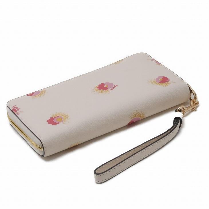 COACH コーチ 財布 レディース 長財布 花柄 ストラップ ラウンド COACH コーチ 財布 レディース 長財布 花柄 ストラップ ラウンド