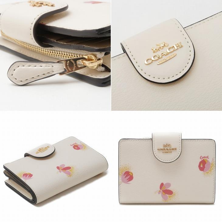 COACH コーチ 財布 レディース 二つ折り財布 レザー フローラル COACH コーチ 財布 レディース 二つ折り財布 レザー フローラル