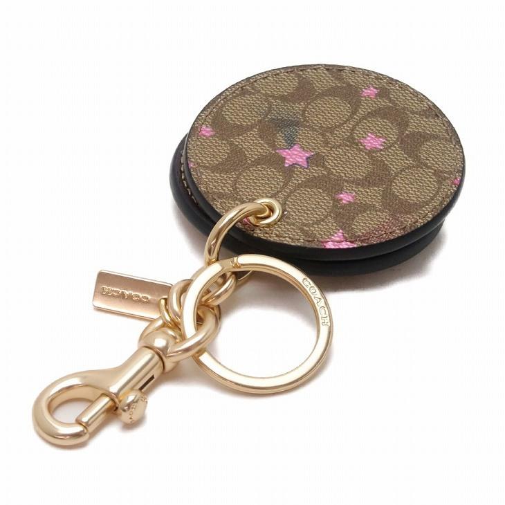 コーチ COACH キーホルダー レディース キーリング 手鏡 鏡 ミラー バッグチャーム レザー シグネチャー スター 星 C6945IMD9S 【ネコポス】 ブランド 人気 COACH（コーチ） 【並行輸入品】コーチ キーホルダー レディース