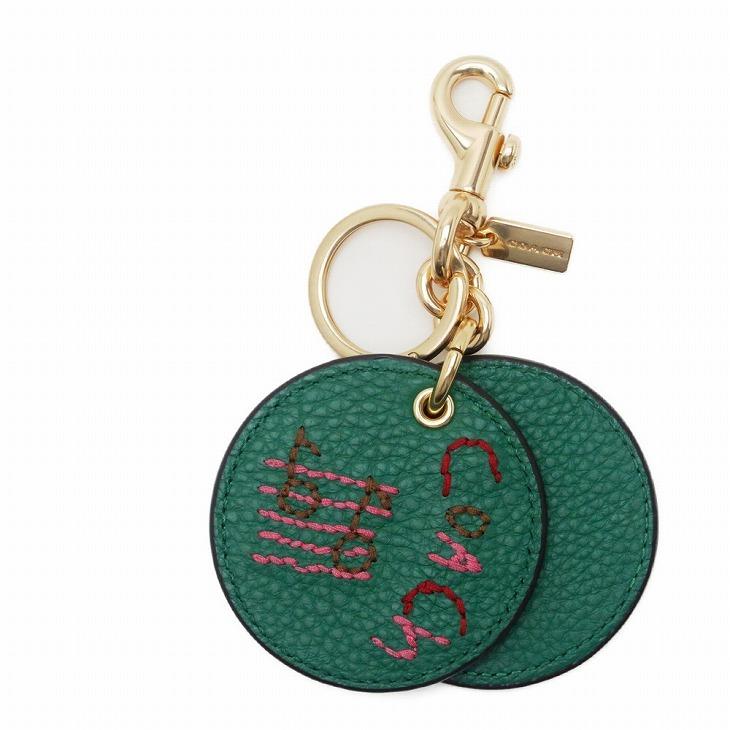 COACH新作ミラーキーリングバッグチャーム　グリーン COACH（コーチ） 【並行輸入品】コーチ キーホルダー レディース