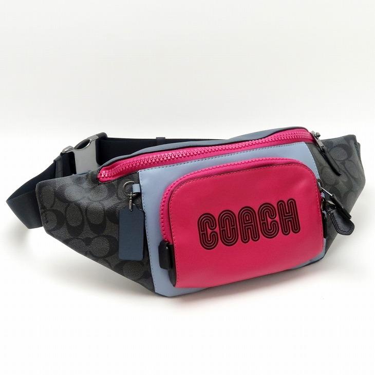 コーチ バッグ COACH カーフレザー ウエスト ボディバッグ アンバー コーチ バッグ COACH カーフレザー ウエスト ボディバッグ アンバー
