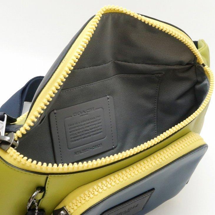 Coach ロゴ刺繍 ダブルジッパー ウエストポーチ斜め掛け COACH 【並行輸入品】コーチ バッグ メンズ ショルダーバッグ 斜