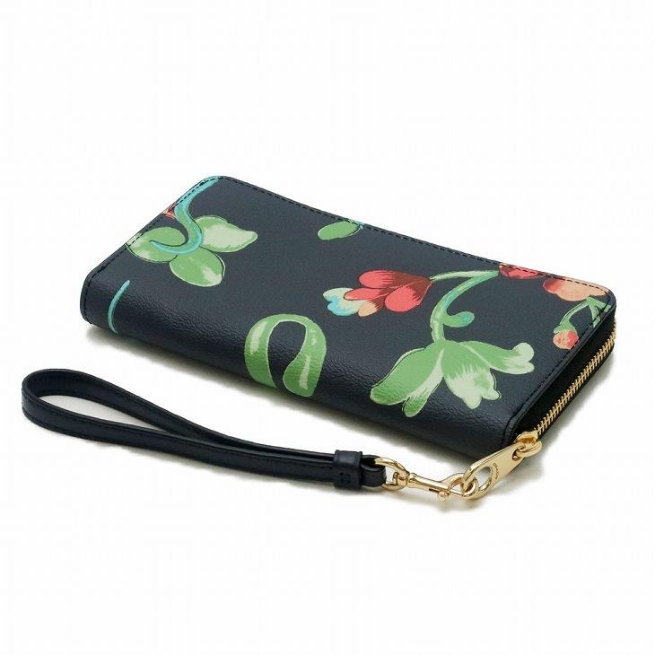 COACH 【並行輸入品】コーチ 財布 レディース 長財布 レザー 花