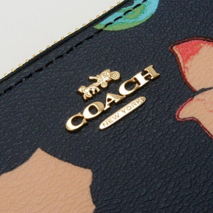 コーチ COACH 財布 レディース 長財布 レザー 花柄 ストラップ ラウンドファスナー C8694IMF23｜zeitakuya｜08