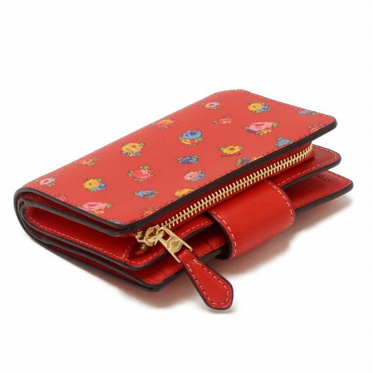 COACH コーチ 財布 レディース 二つ折り財布 レザー フローラル COACH コーチ 財布 レディース 二つ折り財布 レザー フローラル