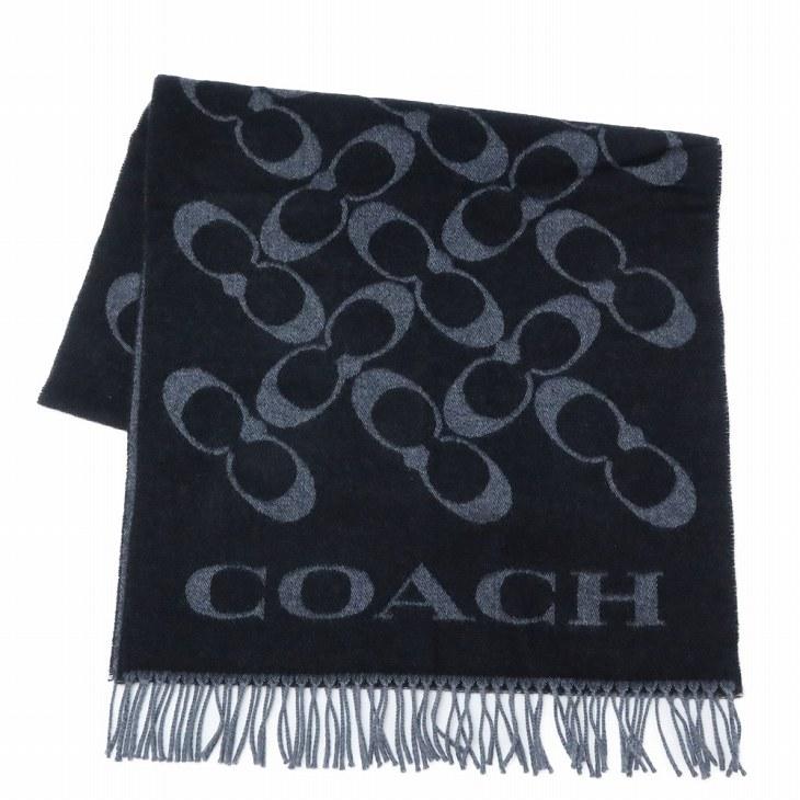 COACH ロゴ柄 ブラック ストール 79634_r_01.jpg