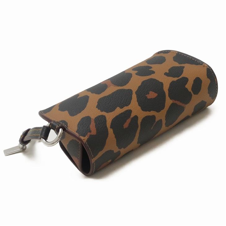 【並行輸入品】コーチ COACH サングラスケース メンズ レディース 眼鏡ケース アイウェアケース シグネチャー レザー  アニマル レオパード CC950SVN2R | COACH | 02