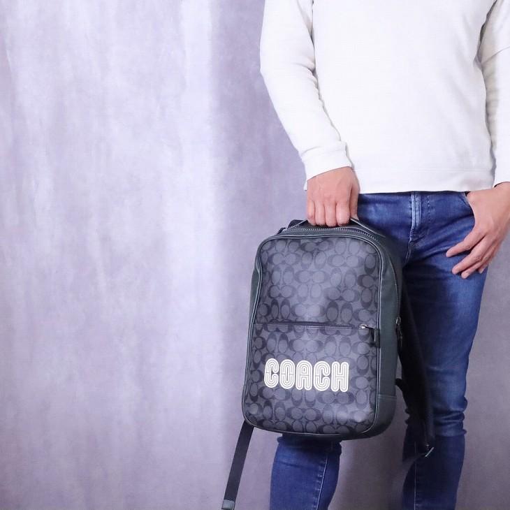【並行輸入品】コーチ COACH バッグ メンズ リュック ショルダーバッグ バックパック シグネチャー CE489QBV1Aの画像
