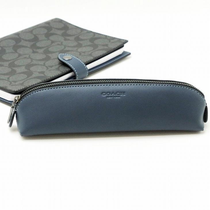コーチ coach ペンケース 青／グレー COACH（コーチ） 【並行輸入品】コーチ メンズ ノートカバー ブック