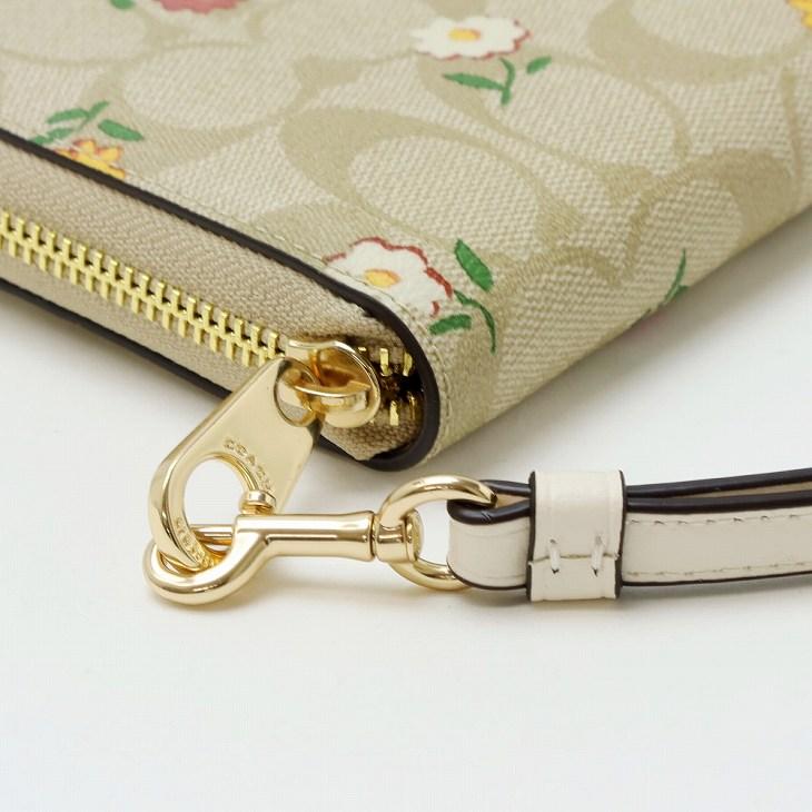 COACH コーチ 財布 レディース 長財布 花柄 ストラップ ラウンド COACH コーチ 財布 レディース 長財布 花柄 ストラップ ラウンド