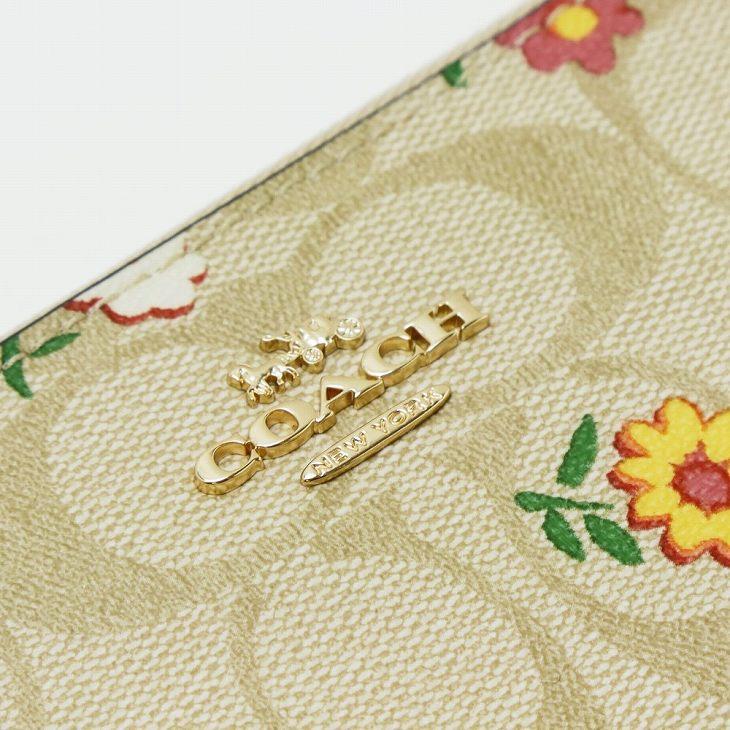 COACH コーチ 財布 レディース 長財布 花柄 ストラップ ラウンド COACH コーチ 財布 レディース 長財布 花柄 ストラップ ラウンド