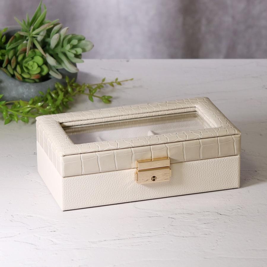 ジュエリーケース 時計ケース アクセサリーケース ジュエリーボックス アクセサリー 収納 ボックス 宝石箱 持ち運び ジュエリー 贅沢屋 JCASE01 |  | 04