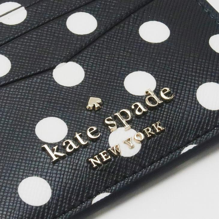 ケイトスペード kate spade カードケース IDケース パスケース 定期入れ キーリング キーホルダー レディース ブラック 黒 水玉 ドット ハート 箱 ボックス ギフ｜zeitakuya｜08