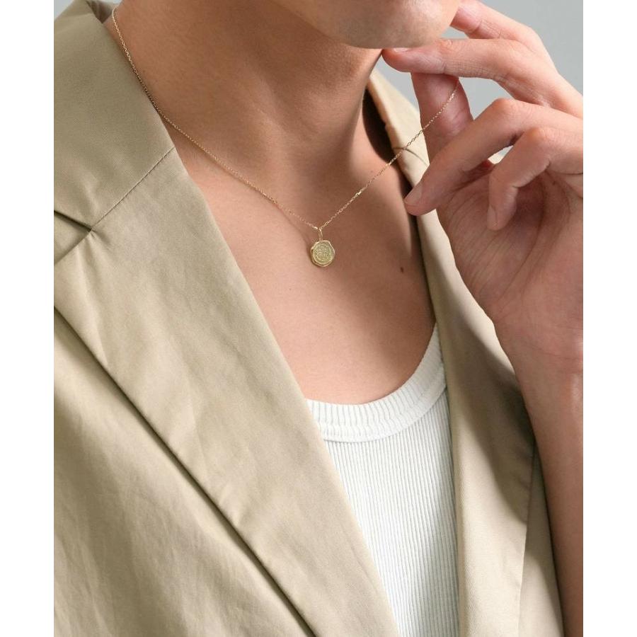 【cheeさま専用】LION HEART♡K10♡ダイヤモンド0.02ctネック LION HEART（ライオンハート） ネックレス メンズ スタンプ プチ