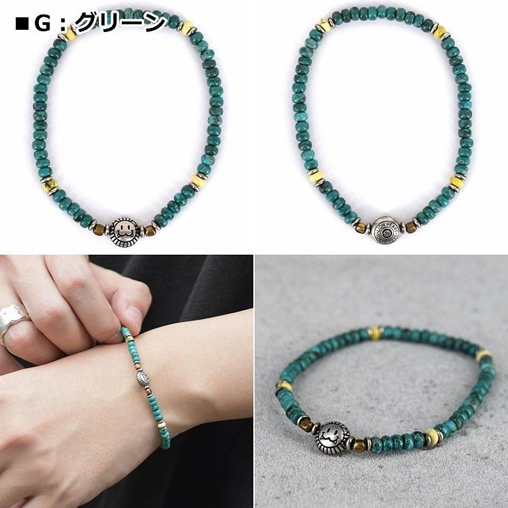 ライオンハート ブレスレット メンズ SunKu コラボ ビーズ ブレスレット LH-1BR077 LION HEART クリスマス 誕生日 プレゼント ギフト 彼氏  ネコポスの画像