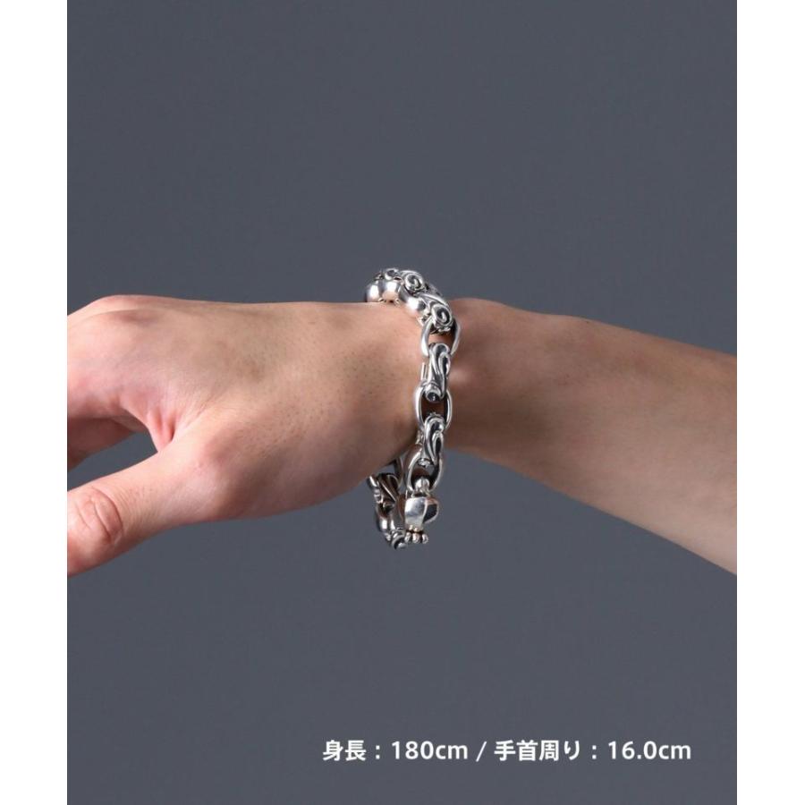 ライオンハート ブレスレット メンズ LH HOWL グランドスクロール ブレスレット SV925 LH-1BR145 LION HEART クリスマス 誕生日 プレゼント ギフト 彼氏の画像