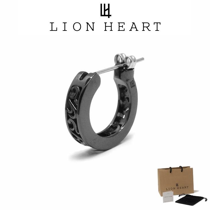 新品　未使用　ライオンハート　アラベスク　クロッシング　フープ　ピアス　ブラック LION HEART（ライオンハート） ピアス メンズ クロッシング ピアス