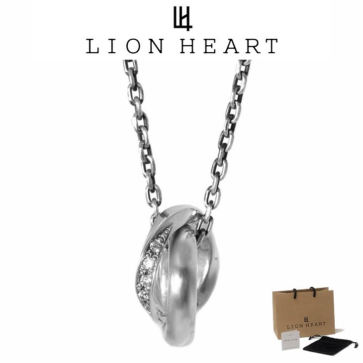 ライオンハートロイヤルツイストダブルリングネックレスシルバー LION HEART（ライオンハート） ネックレス メンズ ロイヤルツイスト
