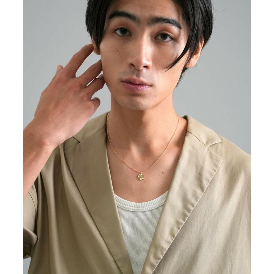 ライオンハート ネックレス メンズ ヘリテイジ リバーシブル プチ ネックレス コインネックレス K10 10金 ダイヤモンド プチモダン LH-1NE327 LION HEART クリスの画像